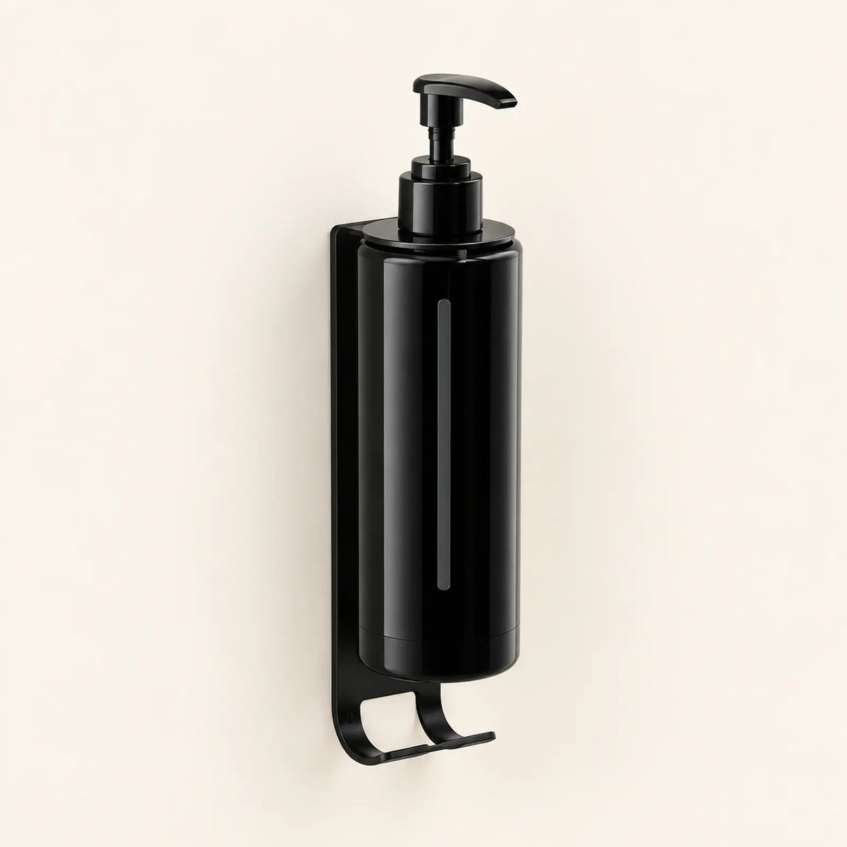 Distributeur mural noir pour salle de bain d’hôtel