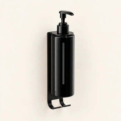 Distributeur mural noir pour salle de bain d’hôtel